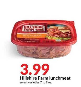 Hy-Vee Hillshire Farm Lunchmeat offer