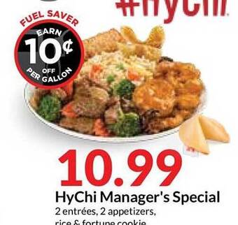 Hy-Vee HyChi Manager's Special offer