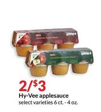 Hy-Vee Hy-Vee Applesauce offer