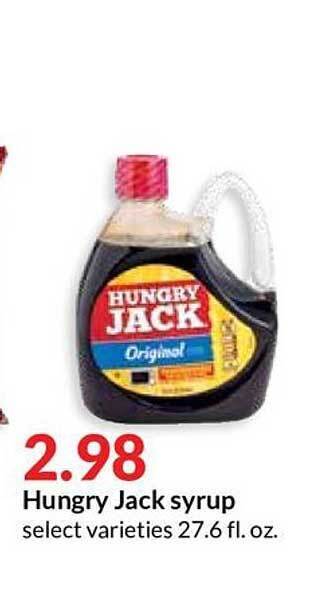 Hy-Vee Hungry Jack Syrup offer