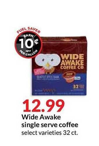 Hy-Vee Wide Awake Single Serve Coffee offer