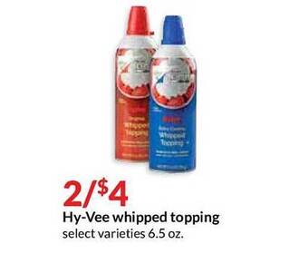 Hy-Vee Hy-Vee Whipped Topping offer