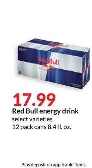 Hy-Vee Red Bull Energy Drink offer