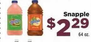 Food Town Store Snapple offer