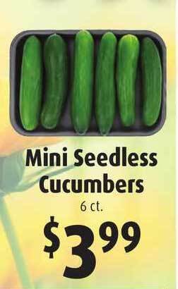 Gristedes Mini Seedless Cucumbers offer
