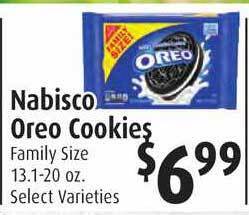 Gristedes Nabisco Oreo Cookies offer
