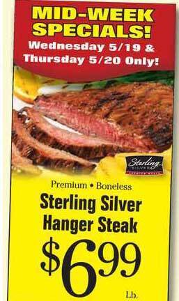 Morton Williams Sterling Silver Hanger Steak offer