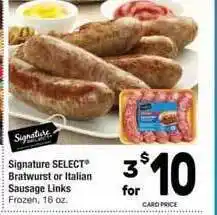 Randalls Bratwurst Or Italian Sausage Links offer