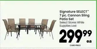7 Pc. Cannon Sling Patio Set