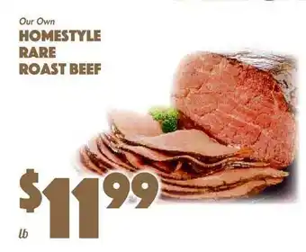 The Food Emporium Our Own Homestyle Rare Roast Beef offer