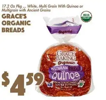The Food Emporium Grace's Organic Breads offer