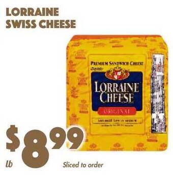 The Food Emporium Lorraine Swiss Cheese offer