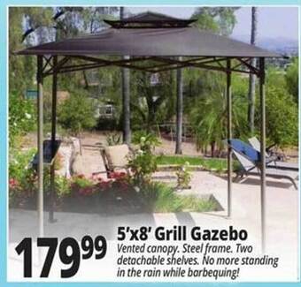 Ocean State Job Lot 5'x8' Grill Gazebo offer