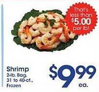 Price Rite Shrimp offer