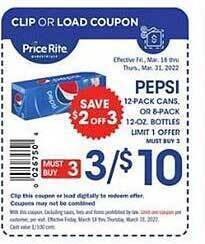 Price Rite Pepsi offer