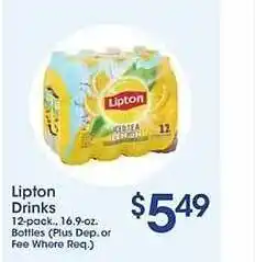 Price Rite Lipton Drinks offer
