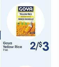 Price Rite Goya Yellow Rice offer