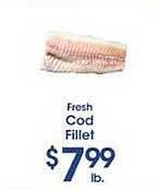 Price Rite Fresh Cod Fillet offer