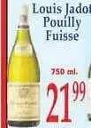 DeMoulas Market Basket Louis Jado Pouilly Fuisse offer