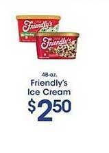 Price Rite Friendly's Ice Cream offer
