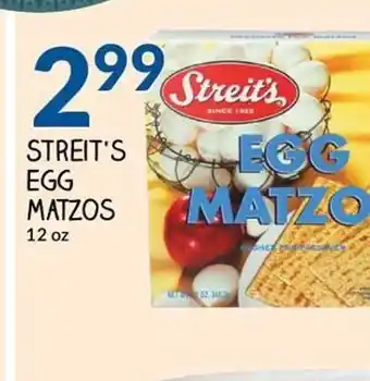 Streit's Egg Matzos