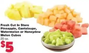 Family Fresh Market Fresh Cut In Store Pineapple, Cantaloupe, Watermelon Or Honeydew Melon Cubes 20 oz offer