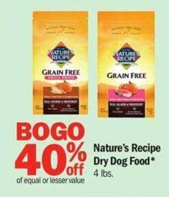 Meijer Nature's Recipe Dry Dog Food offer