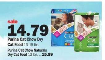 Meijer Purina Cat Chow Dry Cat Food, Purina Cat Chow Naturals Dry Cat Food offer
