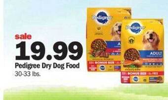Meijer Pedigree Dry Dog Food offer