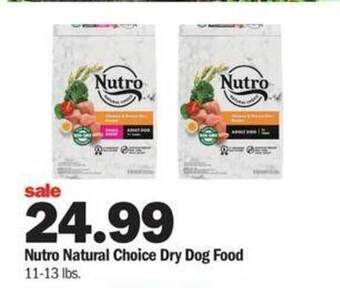Meijer Nutro Natural Choice Dry Dog Food offer