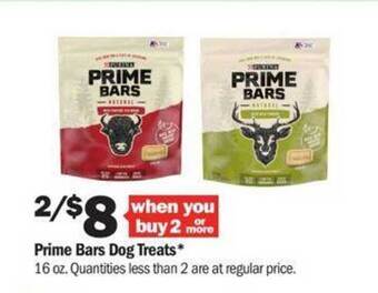 Meijer Prime Bars Dog Treats offer
