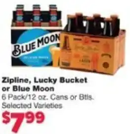 Family Fresh Market Zipline, Lucky Bucket Or Blue Moon offer