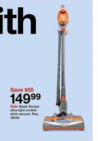 Target Shark Rocket Ultra-light Corded Stick Vacuum offer