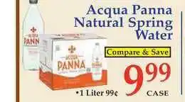 DeMoulas Market Basket Acqua Panna Natural Spring Water offer