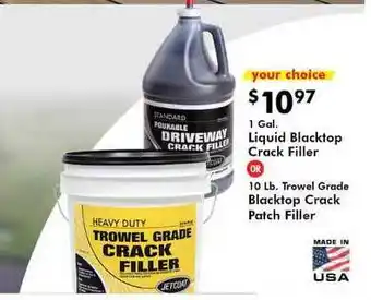 Valu Home Centers Liquid Blacktop Crack Filler , Trowel Grade Blacktop Crack Patch Filler offer