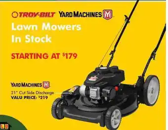 Lawn Mowers In Stock