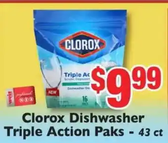 Weis Markets Clorox Dishwasher Triple Action Paks offer