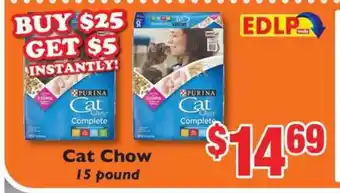 Weis Markets Cat Chow 15 Pound offer