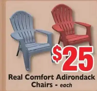 Weis Markets Real Comfort Adirondack Chairs offer