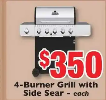 Weis Markets 4-burner Grill With Side Sear offer
