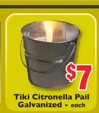 Weis Markets Tiki Citronella Pail Galvanized offer