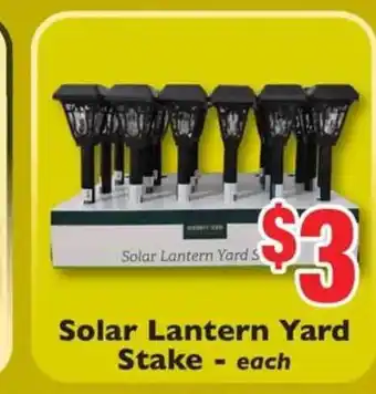 Weis Markets Solar Lantern Yard Stake offer