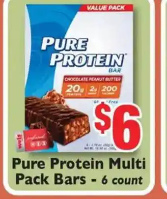 Weis Markets Pure Protein Multi Pack Bars - 6 Count offer