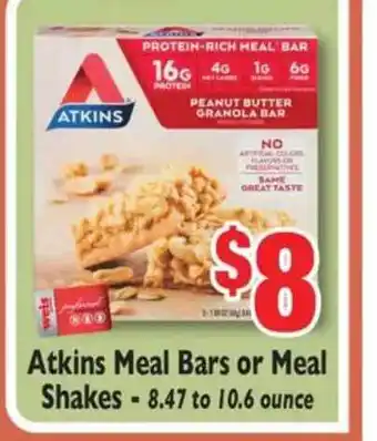 Weis Markets Atkins Meal Bars Or Meal Shakes offer