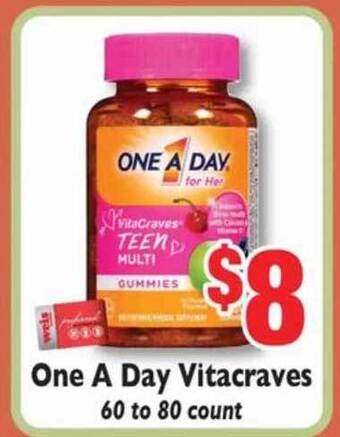 Weis Markets One A Day Vitacraves offer
