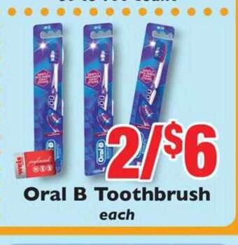 Weis Markets Oral B Toothbrush offer