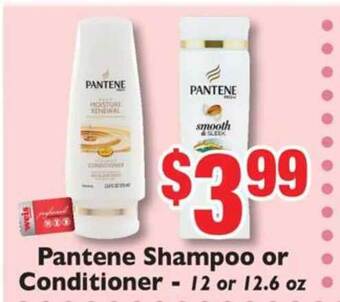 Weis Markets Pantene Shampoo Or Conditioner offer