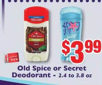 Weis Markets Old Spice Or Secret Deodorant offer