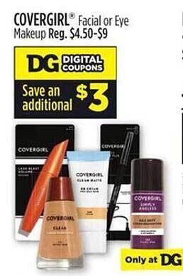 Dollar General Covergirl Facial Or Eye Makeup offer