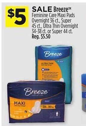 Dollar General Breeze Feminine Care offer